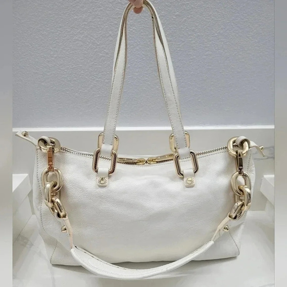 Juicy Couture 100% Genuine Cowhide Leather Satchel - Picture 1 of 16